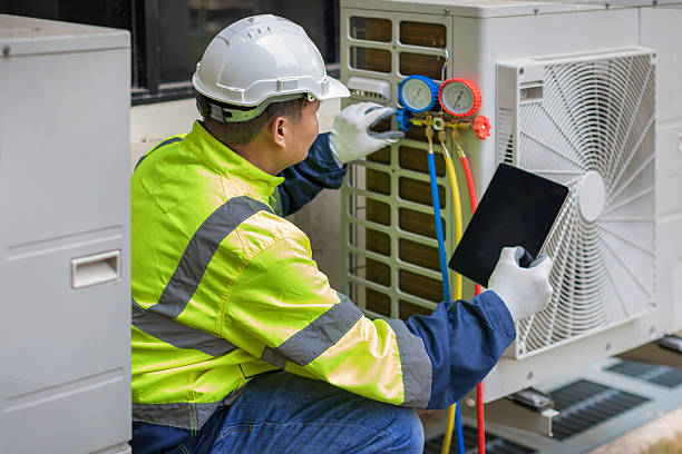 Professional Hvac Maintenance technician working in Westbury, NY